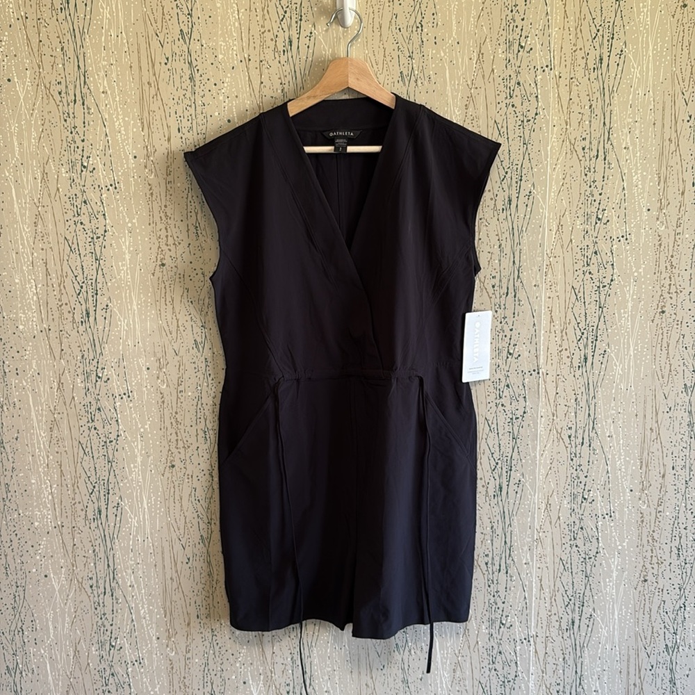 NWT Athleta Marlow Sleeveless Romper Black size S - Picture 2 of 7
